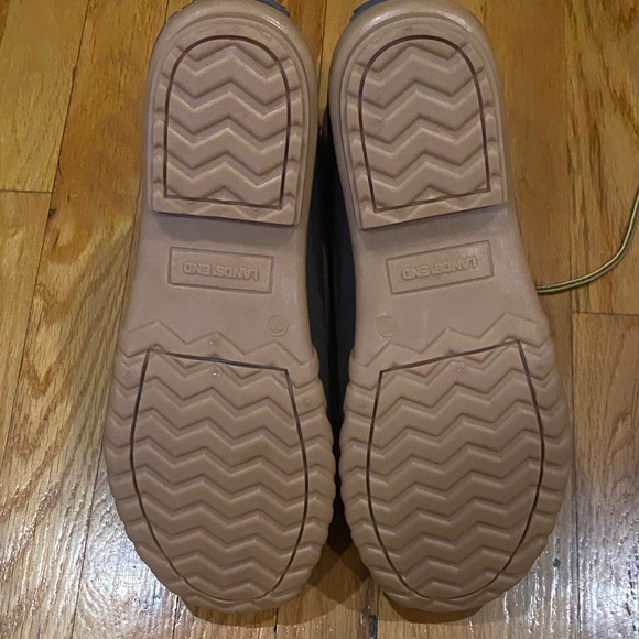 Lands' End Tan and Brown Duck Boots. Brand new never worn. - Picture 2 of 3
